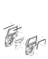 2008 Jeep Grand Cherokee Door Seal Diagram - 55399390AA