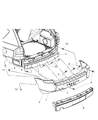 Jeep Compass Bumper Diagram - 68051221AB
