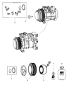 Ram A/C Compressor Diagram - RL111104AC