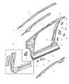 Dodge Caravan Door Seal Diagram - 4717721AA