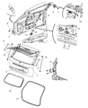 2010 Jeep Grand Cherokee Weather Strip Diagram - 55394780AJ