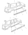 2001 Jeep Cherokee Door Moldings Diagram - 5EM58SW1AE