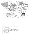Chrysler PT Cruiser Evaporator Diagram - 5139813AA