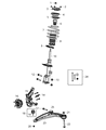 Chrysler Sebring Shock And Strut Mount Diagram - 5171122AC