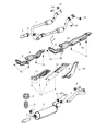 Dodge Ram 2500 Catalytic Converter Diagram - 52122260AD