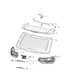 Jeep Grand Cherokee WK Windshield Wiper Diagram - 68197131AA