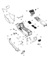 Chrysler 200 Center Console Base Diagram - 5UQ80ML2AA