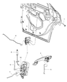 Chrysler Door Lock Actuator Diagram - 4589042AC