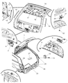 Dodge Trunk Lid Latch Diagram - 5065581AA