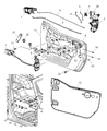 Jeep Wrangler Door Latch Assembly Diagram - 4589505AA