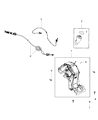 Jeep Compass Automatic Transmission Shift Levers Diagram - 68186149AB