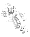 Dodge Journey Center Console Base Diagram - 1LN36DK7AA