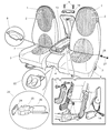 1999 Dodge Dakota Seat Cushion Diagram - QT841AZAA