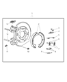 Jeep Wrangler Parking Brake Shoe Diagram - 5093390AA