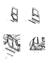 Jeep Commander Door Moldings Diagram - 55079037AA