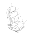 Chrysler Sebring Seat Cushion Diagram - UK981L5AA