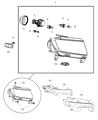 2013 Jeep Grand Cherokee Headlight Diagram - 68086418AC