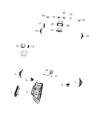 Jeep Commander Car Speakers Diagram - 5059062AB