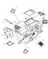Jeep Commander Center Console Base Diagram - 1PB71ZJ3AA