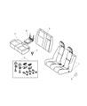 Dodge Sprinter 2500 Armrest Diagram - 1HQ491A6AA