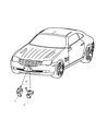 2005 Chrysler Crossfire Horn Diagram - 5102603AA