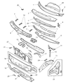 Dodge Caravan Dash Panels Diagram - 5020278AA