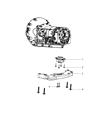 2010 Chrysler 300 Transmission Mount Diagram - 4578158AF