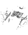 Dodge Durango Engine Mount Diagram - 68308876AB