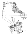 Chrysler PT Cruiser Power Steering Hose Diagram - 4656421AO