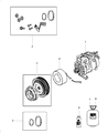 Dodge Challenger A/C Compressor Diagram - 68339349AA