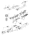 Dodge Ram 2500 Tail Pipe Diagram - 52121603AB