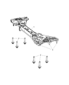 Dodge Dart Rear Crossmember Diagram - 68080591AF