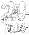 2004 Dodge Dakota Armrest Diagram - ZY421L5AA