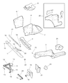 Jeep Cherokee Front Cross-Member Diagram - 55174978