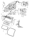 Jeep Grand Cherokee Weather Strip Diagram - 55394780AI