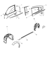 2015 Dodge Charger Door Seal Diagram - 57010351AC