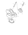 Dodge Ram 3500 Automatic Transmission Shift Levers Diagram - 55366708AB