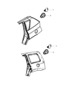 2014 Jeep Compass Fuel Door Diagram - 5074082AC
