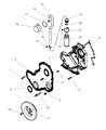 2002 Dodge Ram 2500 Timing Cover Diagram - 5014190AA