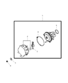 Chrysler Sebring Distributor Rotor Diagram - MD619689