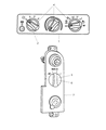 Dodge Ram Wagon A/C Switch Diagram - 55055459AD