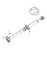 Dodge Durango Drive Shaft Diagram - 52123632AA