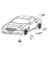Chrysler Crossfire Mirror Switch Diagram - 5142539AA