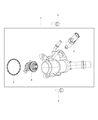 Dodge Dart Thermostat Housing Diagram - 5047263AC