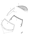 2013 Dodge Viper Windshield Diagram - 68206848AA