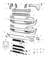 Jeep Cherokee Bumper Diagram - 68232097AB