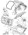 Jeep Compass Trunk Lid Latch Diagram - 4589176AA