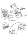 Jeep Commander Headlight Diagram - 55396537AF