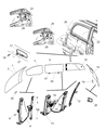 Ram C/V Window Regulator Diagram - 68030719AA