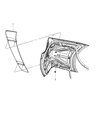2011 Dodge Charger Spoiler Diagram - 1TE05RXFAA